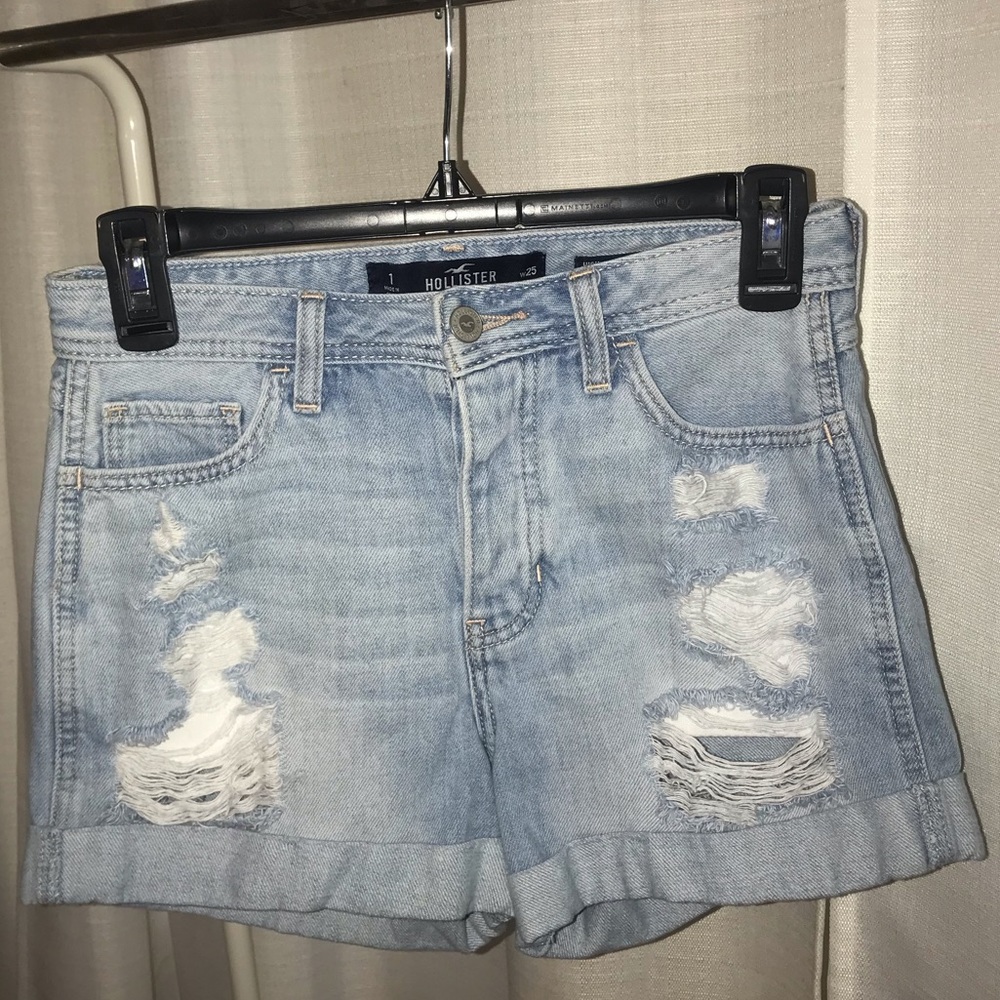 Hollister ripped high rise shorts
